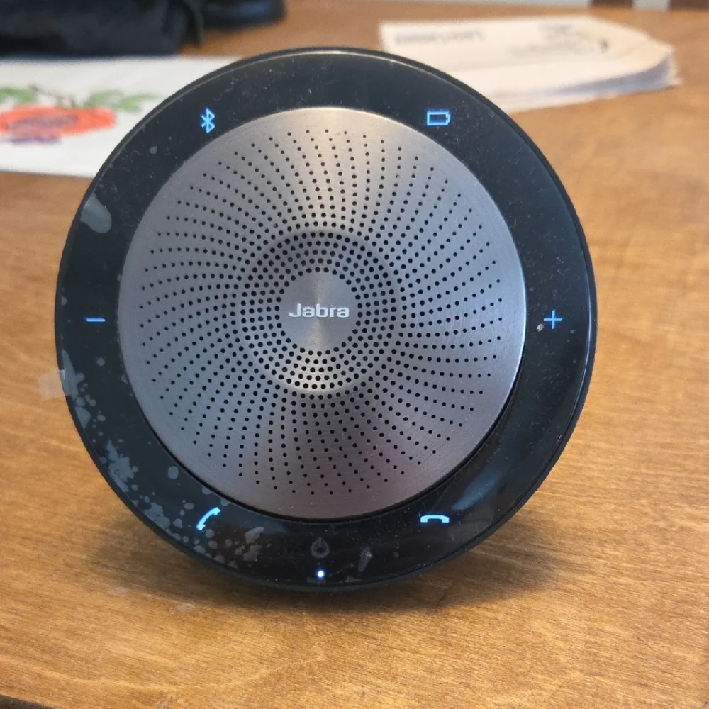 Jabra Black and Silver Portable Bluetooth Speaker